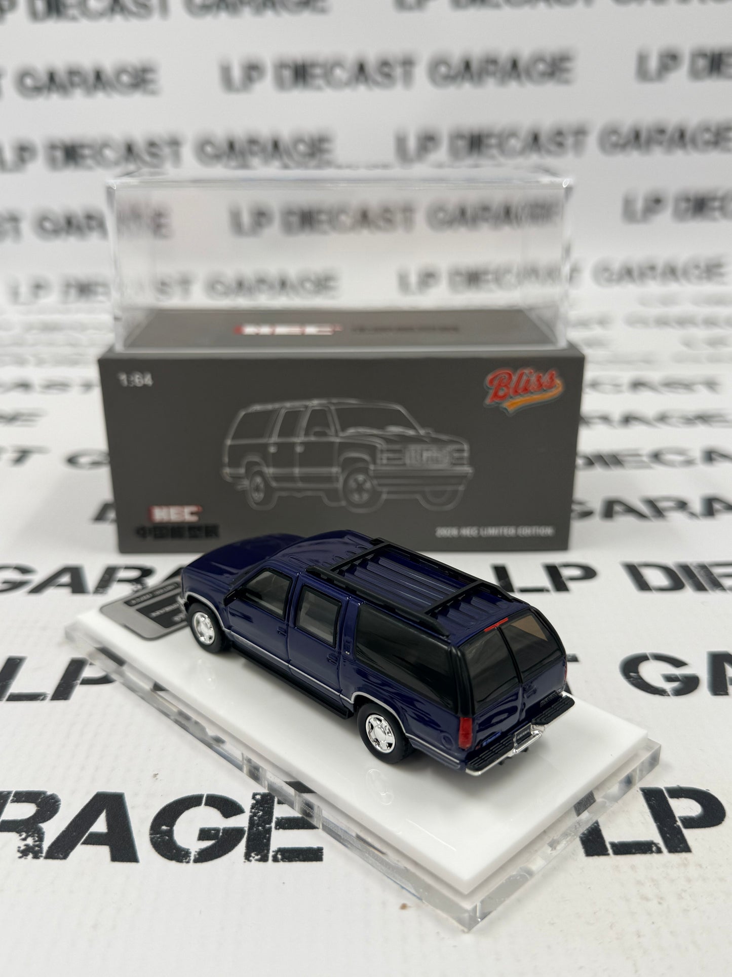 BLISS Chevrolet Suburban GMT400 Red 1:64 Diecast HEC Exclusive