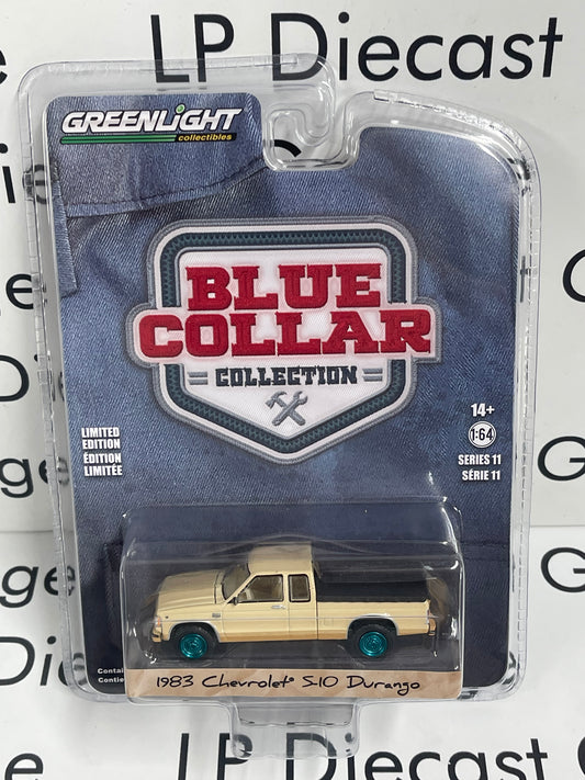 CHASE GREENLIGHT 1983 Chevrolet S-10 Durango Tan 1:64 Diecast Blue Collar