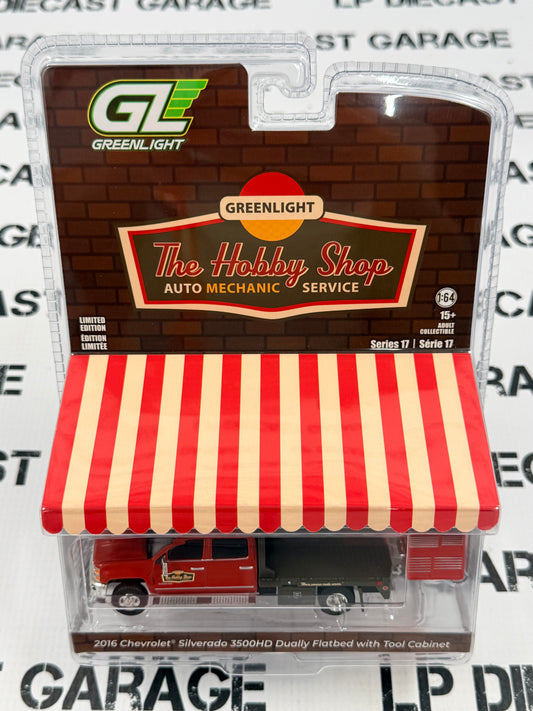 GREENLIGHT 2016 Chevrolet Silverado 3500HD Flatbed 1:64 Diecast Hobby Shop
