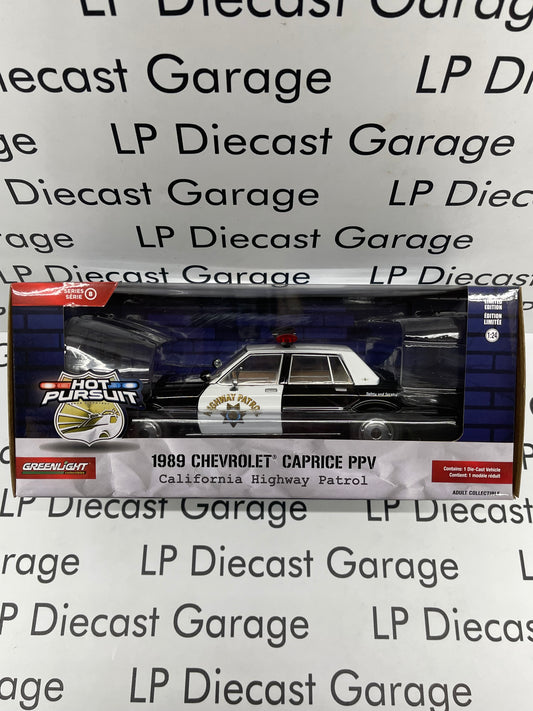 GREENLIGHT 1989 Chevrolet Caprice PPV California Highway Patrol Police Hot Pursuit 1:24 Diecast