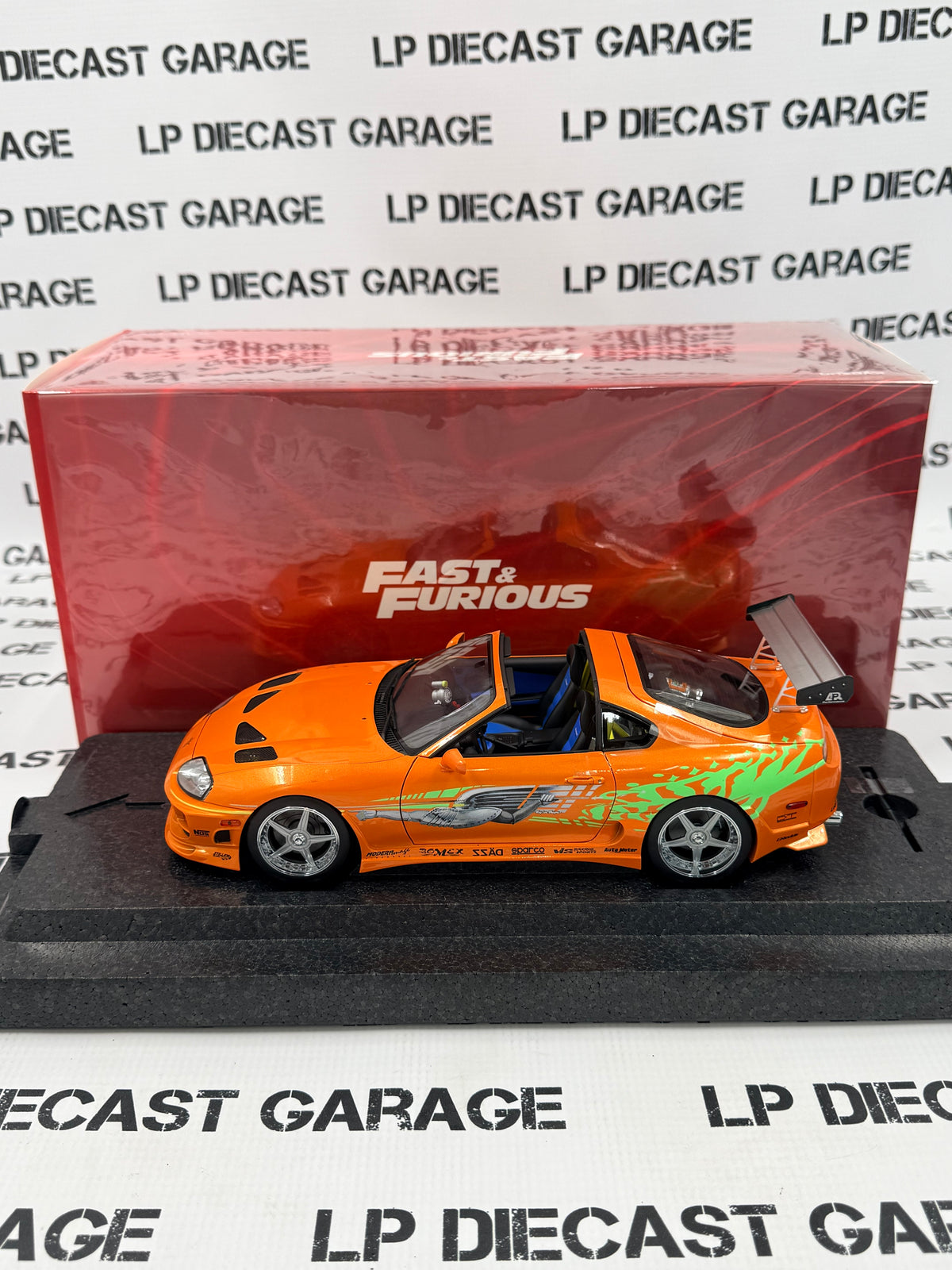 KYOSHO 1994 Toyota Supra Fast & Furious Movie Car 1:18 Diecast Model