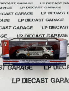 GREENLIGHT 2019 Ford Explorer Pennsylvania State Trooper Police 1:43 Diecast SUV