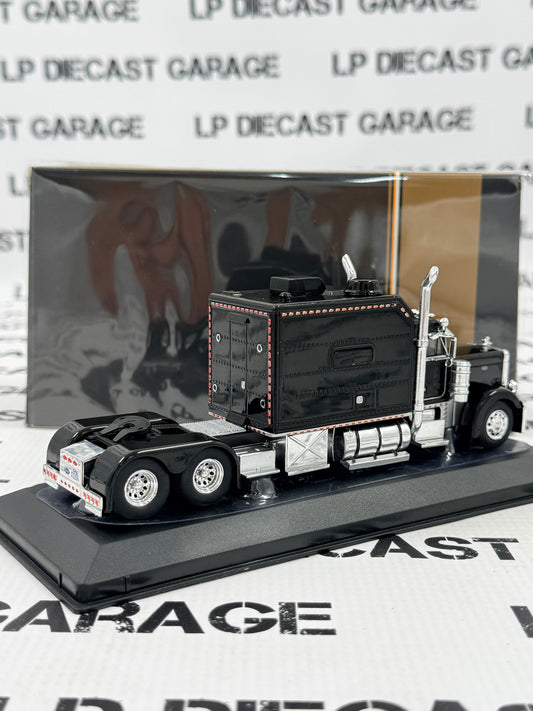 IXO Models 2002 Peterbilt 379 Custom Black Sleeper Cab 1:64 Diecast