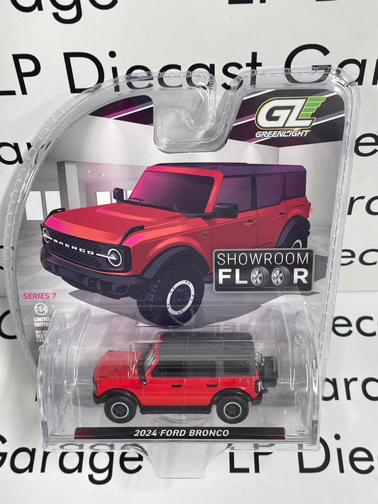 GREENLIGHT 2024 Ford Bronco 4 Door Red Showroom 1:64 Diecast