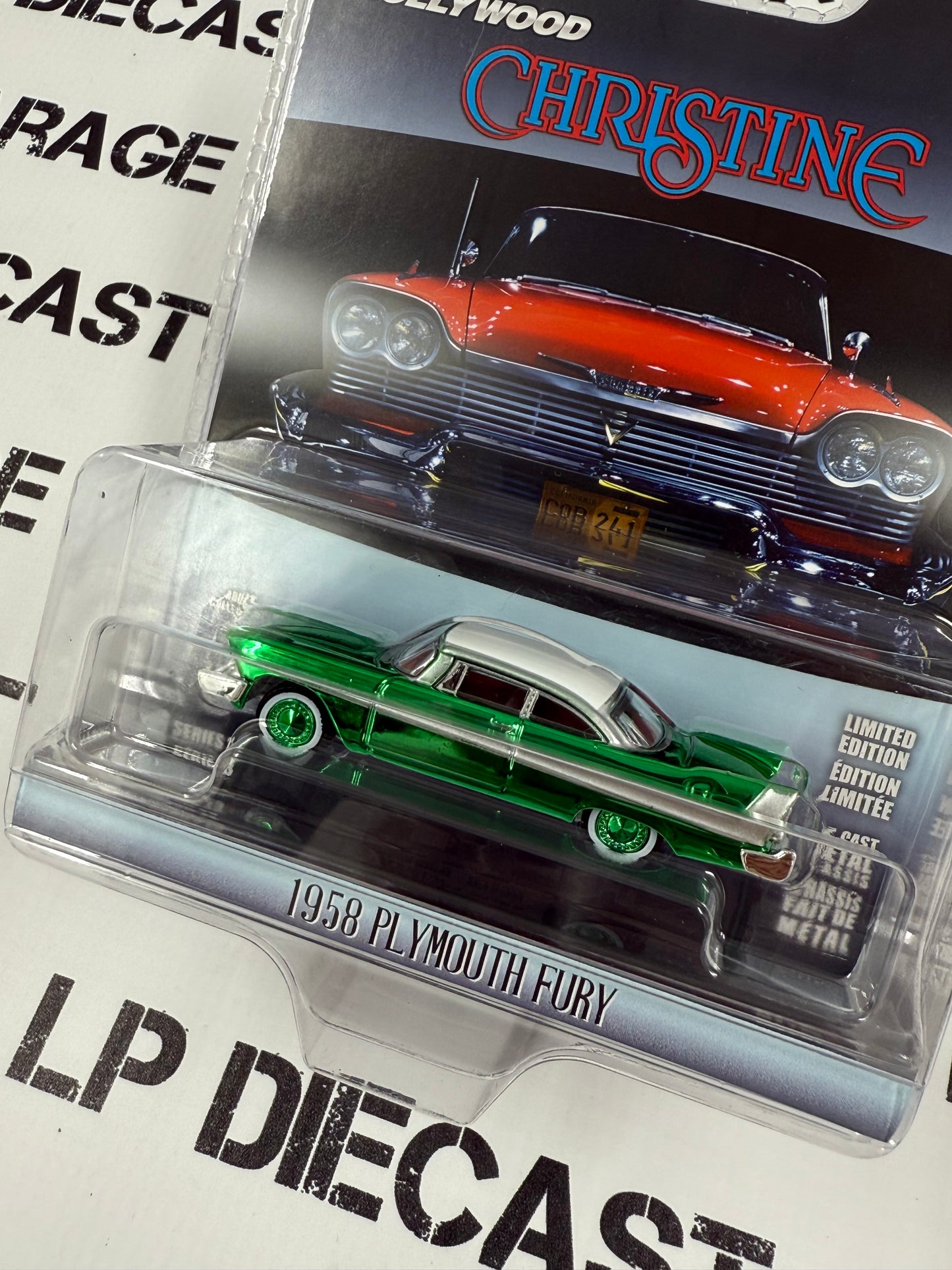 CHASE GREENLIGHT 1958 Plymouth Fury Christine 1:64 Diecast Hollywood