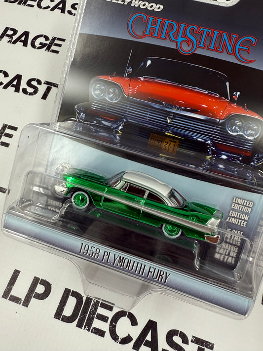 CHASE GREENLIGHT 1958 Plymouth Fury Christine 1:64 Diecast Hollywood