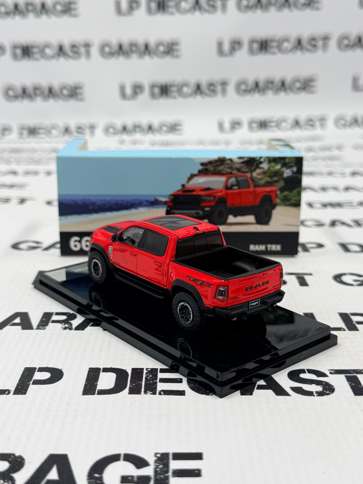 GCD Shadow PRO 2022 Ram 1500 TRX Red Truck 1:64 Diecast