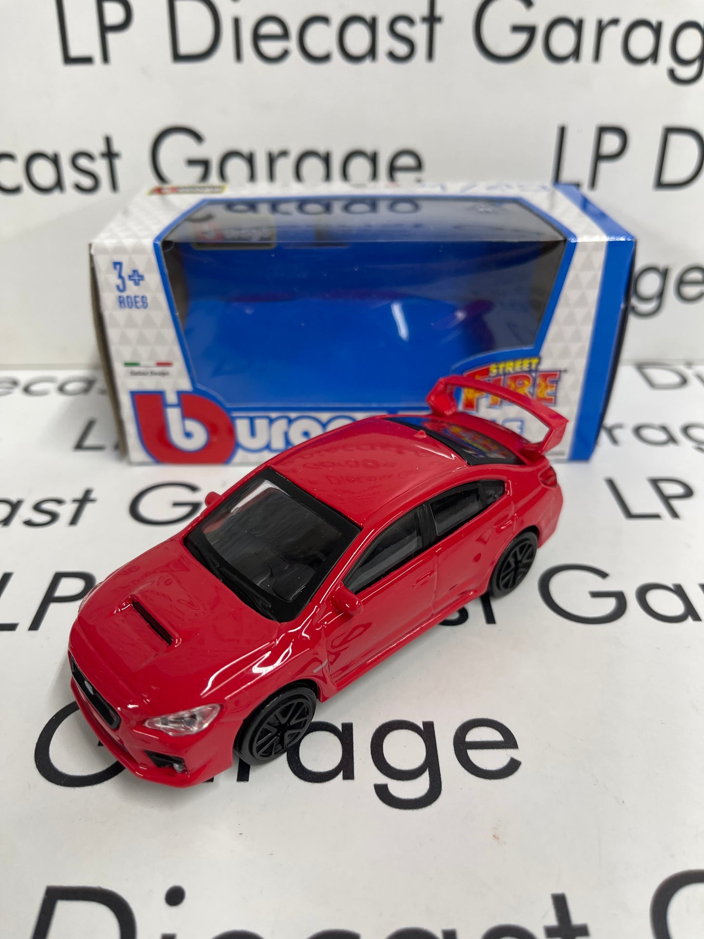BURAGO 2017 Subaru WRX STi Red 1:43 Diecast Street Fire