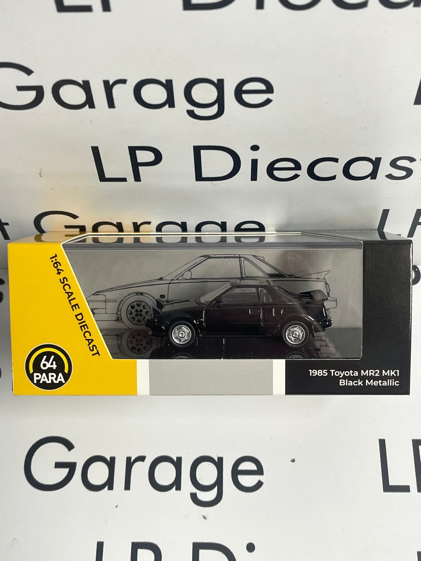 PARAGON MODELS 1985 Toyota MR2 MK1 Black Metallic 1:64 Diecast