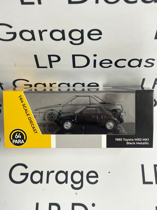 PARAGON MODELS 1985 Toyota MR2 MK1 Black Metallic 1:64 Diecast