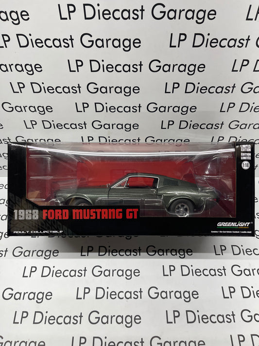 GREENLIGHT 1968 Ford Mustang GT Fastback Highland Green 1:18 Diecast
