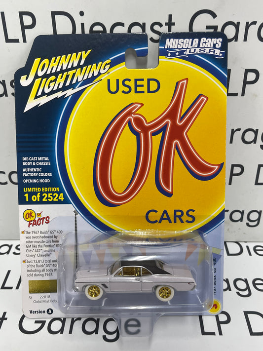 JOHNNY WHITE LIGHTNING *CHASE* 1967 Buick GS400 Gold Mist Poly 1:64 Diecast