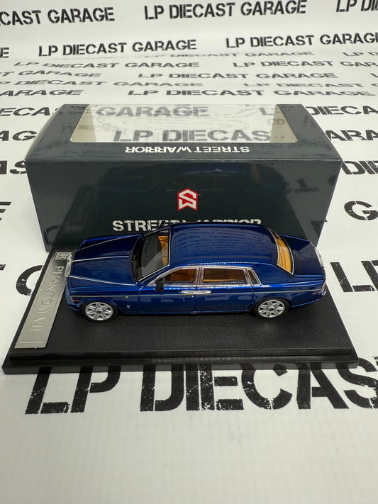 STREET WARRIOR Rolls Royce Phantom VII Blue 1:64 Diecast