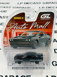 GREENLIGHT 2023 Dodge Challenger SRT Hellcat Black 1:64 Diecast Auto Mall