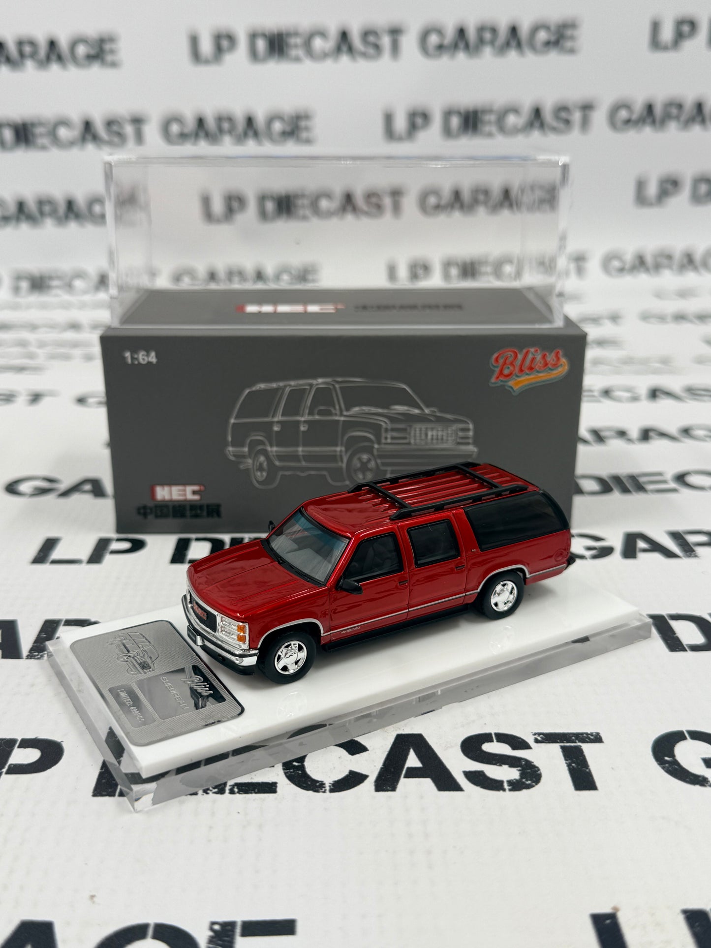 BLISS Chevrolet Suburban GMT400 Blue 1:64 Diecast HEC Exclusive