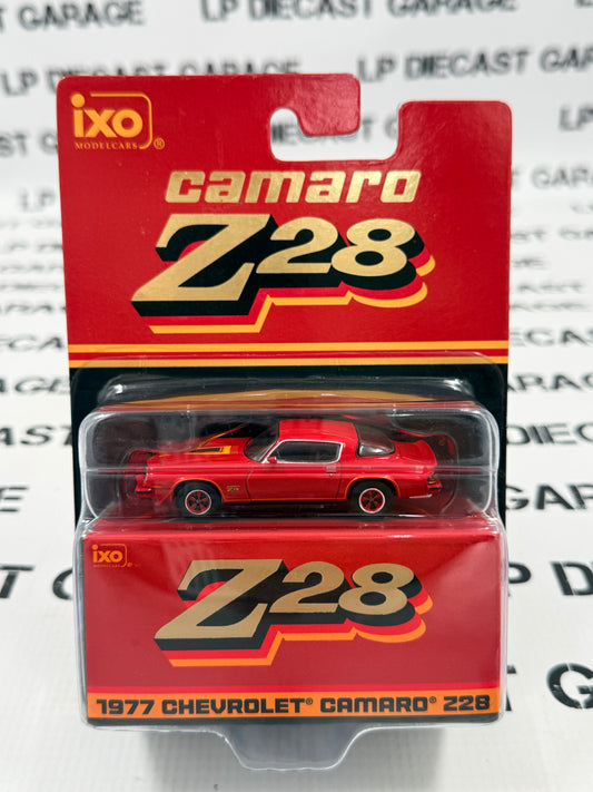 IXO Models 1977 Chevrolet Camaro Z28 Red 1:64 Diecast