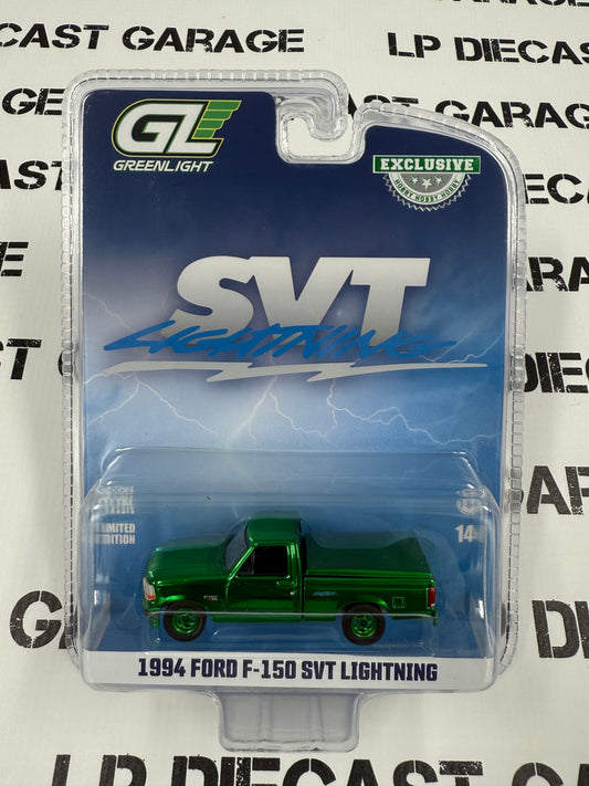 CHASE GREENLIGHT 1994 Ford F-150 SVT Lightning Black 1:64 Diecast Hobby Exclusive