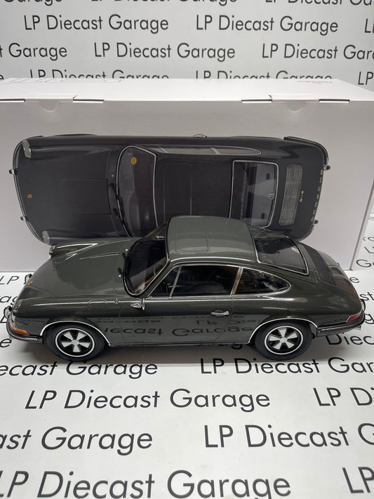 NOREV 1972 Porsche 911 S Slate Grey Coupe 1:12 Scale Diecast Model HUGE