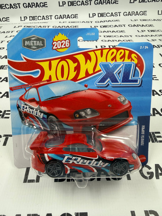 HOT WHEELS Toyota Supra GReddy Red 2026 XL 1:43 Diecast