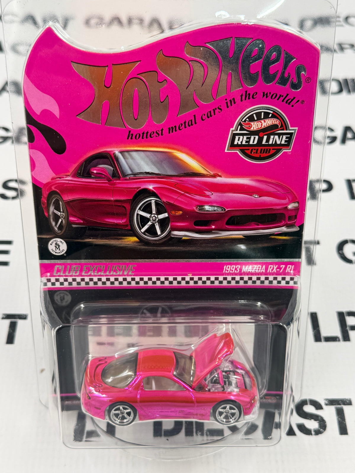 HOT WHEELS 1993 Mazda RX-7 RL Pink Party Car RLC Collectors 1:64 Diecast