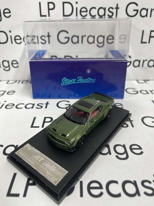 STANCE HUNTERS 2023 Dodge Challenger SRT Hellcat Green 1:64 Diecast
