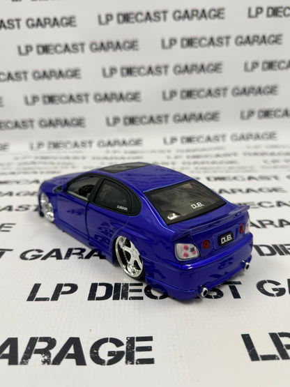 JADA Lexus GS430 Dub City Blue w/ Maya Rims 1:24 Diecast No Box