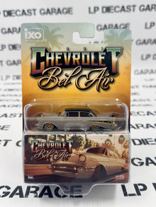 IXO Models 1957 Chevrolet Bel Air Lowrider Grey 1:64 Diecast