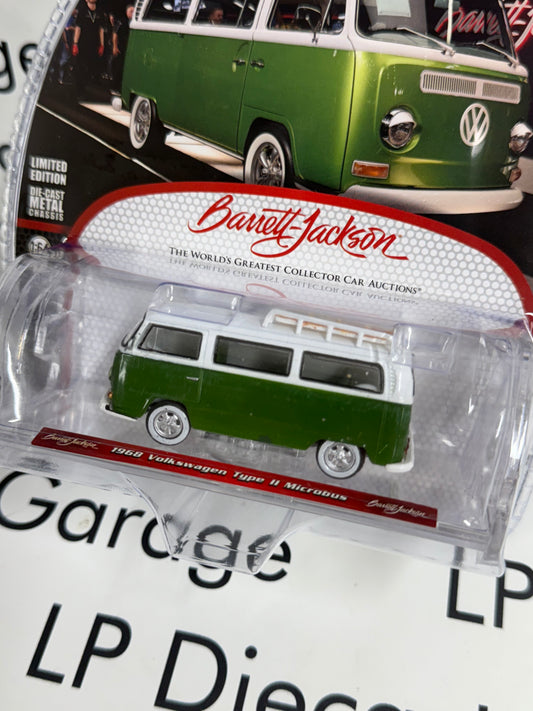 GREENLIGHT 1968 Volkswagen Type II Microbus Green 1:64 Diecast Barrett Jackson