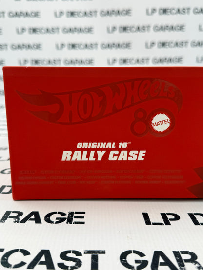 HOT WHEELS 80th Anniversary 16 Car Set Rally Case 1:64 Diecast