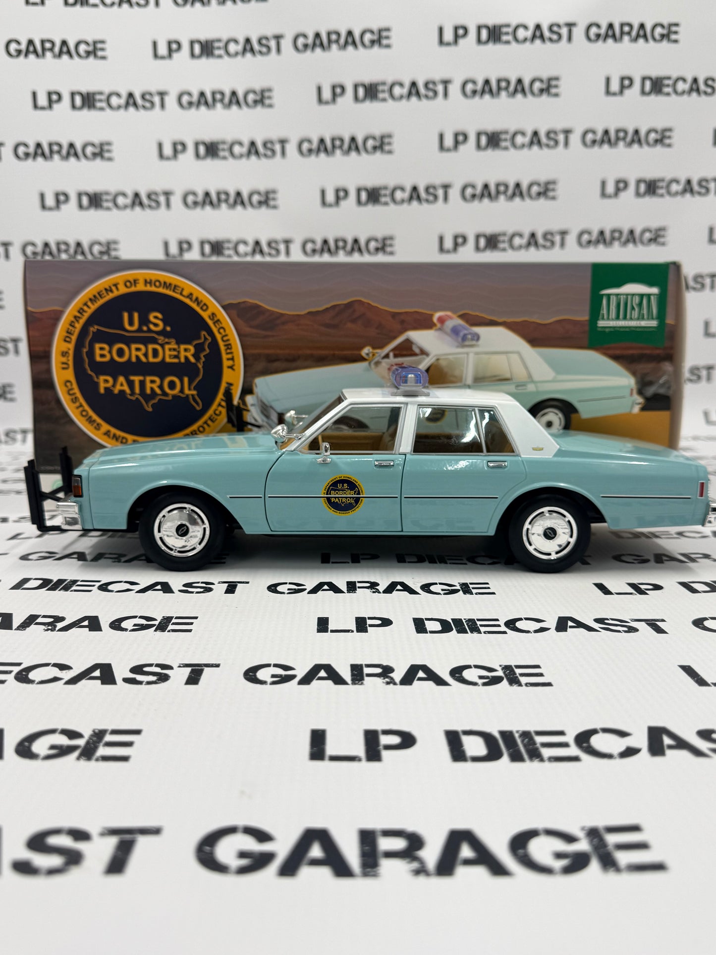 GREENLIGHT 1987 Chevrolet Caprice US Border Patrol 9C1 1:18 Diecast
