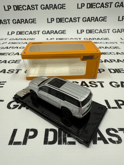GCD Shadow PRO 2023 Cadillac Escalade ESV Silver 1:64 Diecast