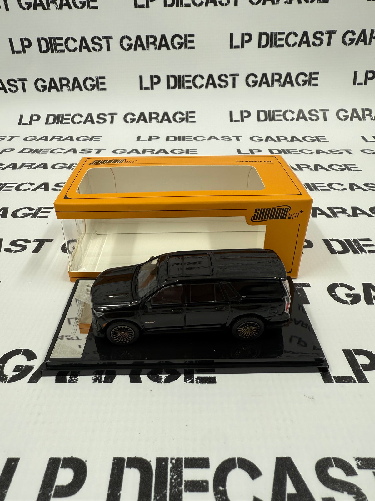 GCD Shadow PRO 2023 Cadillac Escalade ESV Black 1:64 Diecast