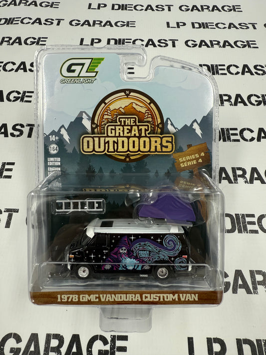 GREENLIGHT 1978 GMC Vandura Wizard w/ Tent 1:64 Diecast Great Outdoors