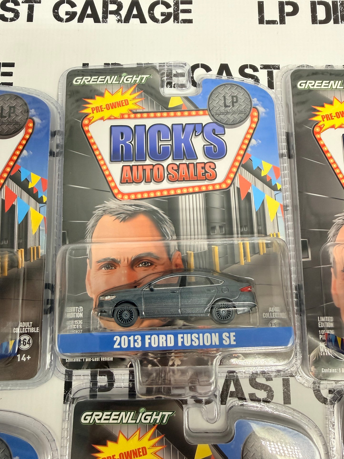 CHASE GREENLIGHT Complete Set of 6 LP Exclusives 1:64 Diecast Ricks Auto Sales