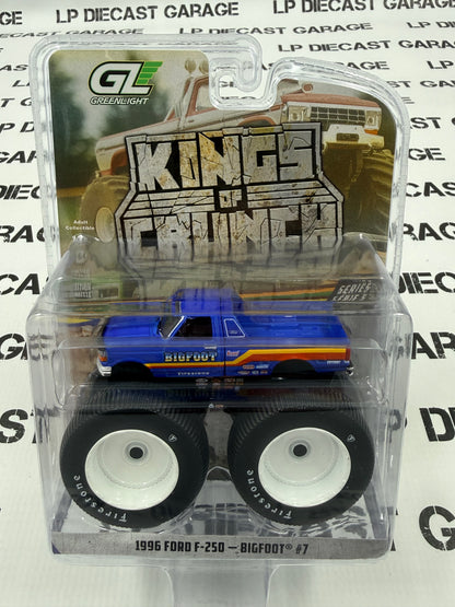 GREENLIGHT 1996 Ford F-250 Bigfoot #7 1:64 Diecast King of Crunch