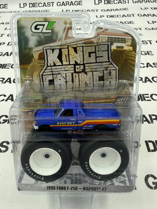 GREENLIGHT 1996 Ford F-250 Bigfoot #7 1:64 Diecast King of Crunch