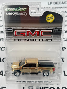 GOLD CHASE GREENLIGHT 2022 GMC Sierra 2500HD Denali White 1:64 Diecast Exclusive