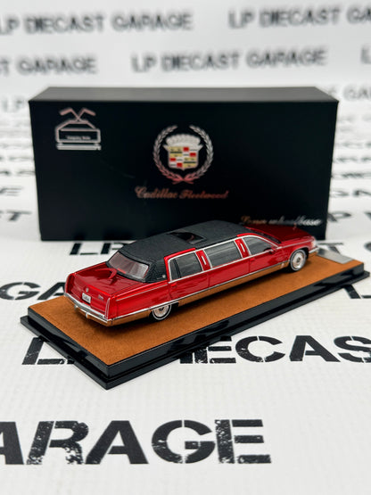 MODEL CAR 1993 Cadillac Fleetwood Limousine Limo Red 1:64 Diecast