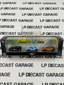 M2 Haulers 1966 Ford GT40 MK II Black Blue Gold Set 1:64 Diecast