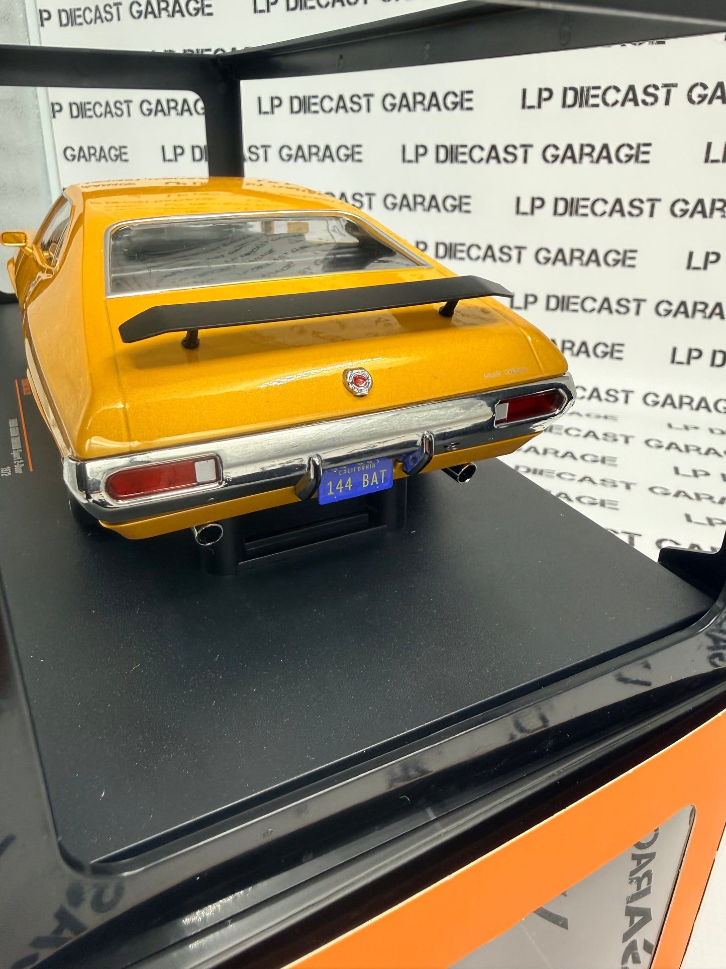 IXO Models 1972 Ford Gran Torino Sport Orange Metallic 1:18 Diecast Limited Edition