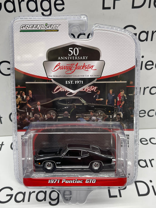 GREENLIGHT 1971 Pontiac GTO Black 1:64 Diecast Barrett Jackson