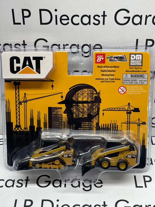 DIECAST MASTERS CAT 297D & 272D Track Skid Loader Set Machines 1:64 Diecast