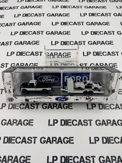 M2 1972 Ford F-250 Ranger 4X4 & 1969 Ford Mustang GT 390 1:64 Diecast Haulers