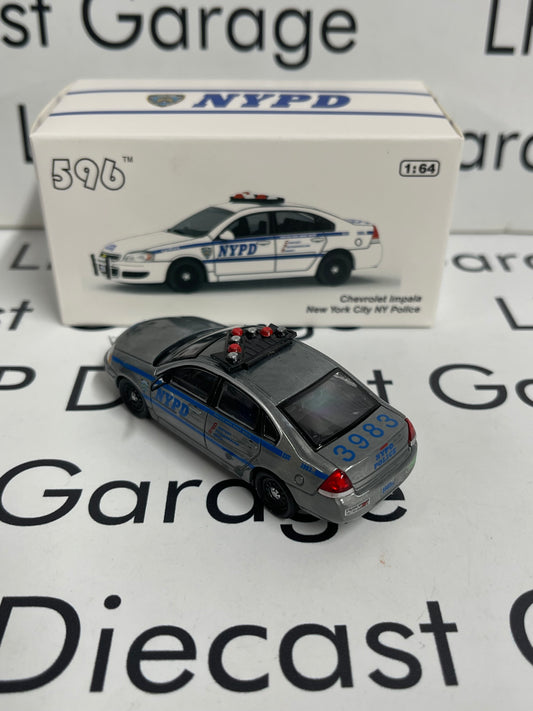RAW CHASE 596 Model Chevrolet Impala Responder NYPD Police 1:64 Diecast