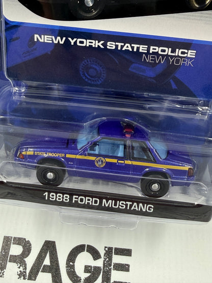 GREENLIGHT 1988 Ford Mustang New York State Police 1:64 Diecast