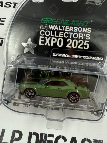 GREENLIGHT 2020 Dodge Challenger SRT Hellcat Green 1:64 Diecast 2025 Expo Exclusive