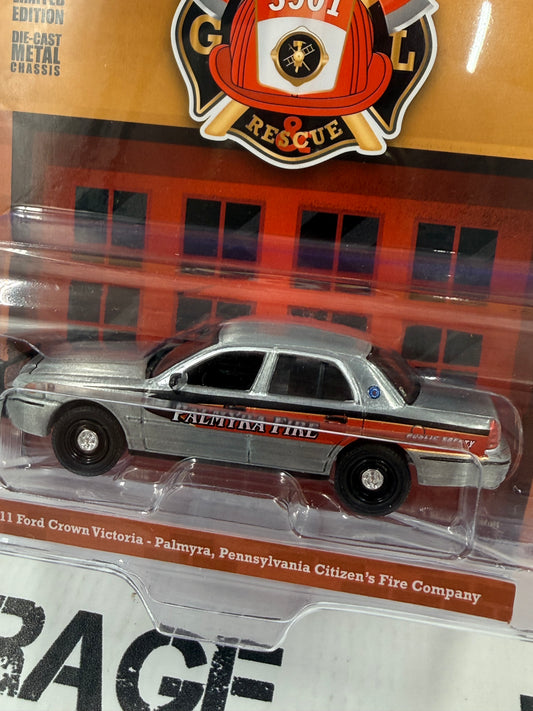 RAW CHASE GREENLIGHT 2011 Ford Crown Victoria Palmyra PA 1:64 Diecast Fire Rescue