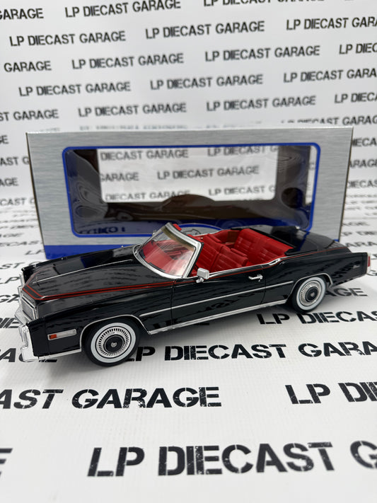 MCG Model Car Group 1976 Cadillac Eldorado Convertible Black 1:18 Diecast
