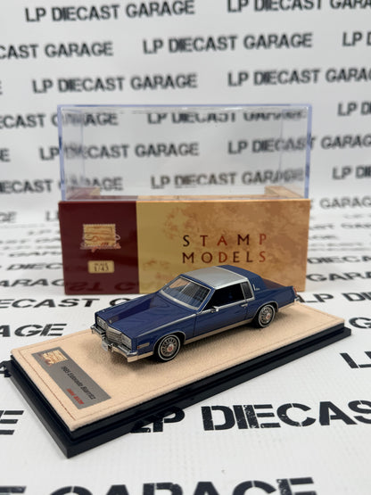 STAMP MODELS 1985 Cadillac Eldorado Biarritz Blue 1:43 Scale Resin Model