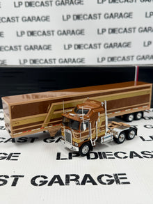 IXO Models 1976 Kenworth K100 Aerodyne Brown 1:64 Diecast Semi Truck w/ Trailer